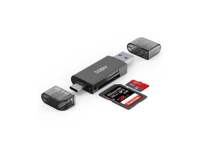 [블랙박스 sd카드 리더기 아이폰] 인기 폭발 베이식스 USB 3.0 C타입 SD카드 리더기 메탈바디
